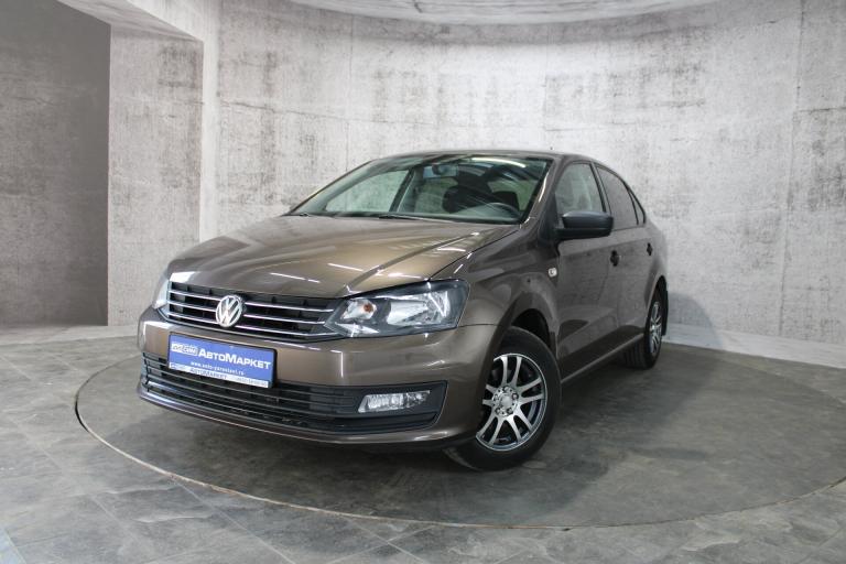 Коричневый Volkswagen Polo 1.6 MT (90 л.с.) 2018