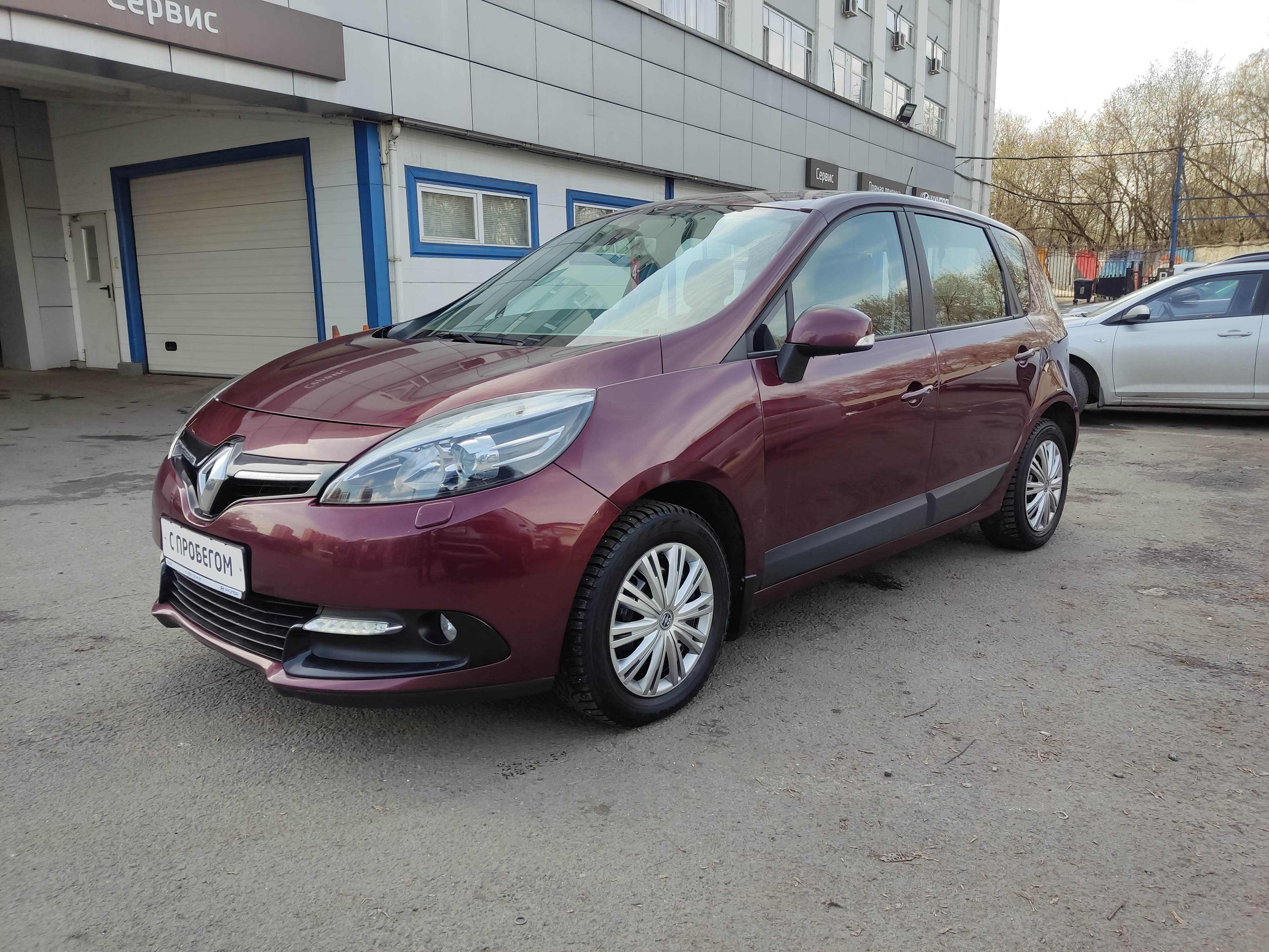 красный Renault Scenic 1.5d MT (110 л.с.) 2014