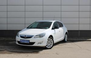 Белый Opel Astra 1.6 AT (115 л.с.) 2010