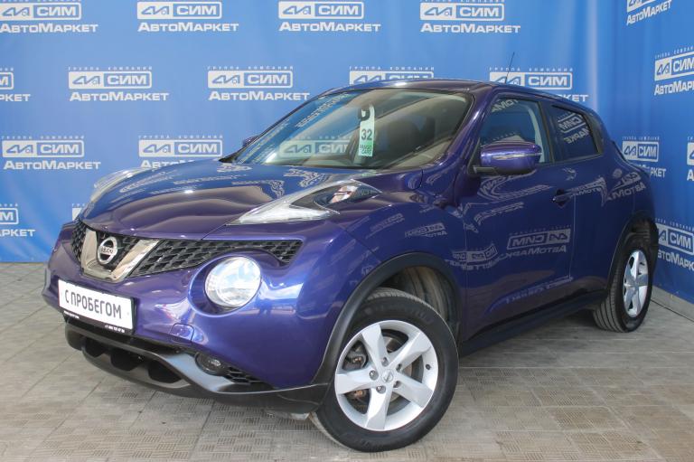 синий Nissan Juke 1.6 CVT (117 л.с.) 2018