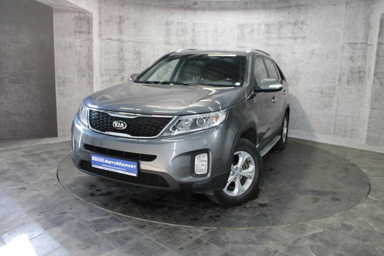 Серый Kia Sorento 2.4 AT (175 л.с.) 4WD 2014