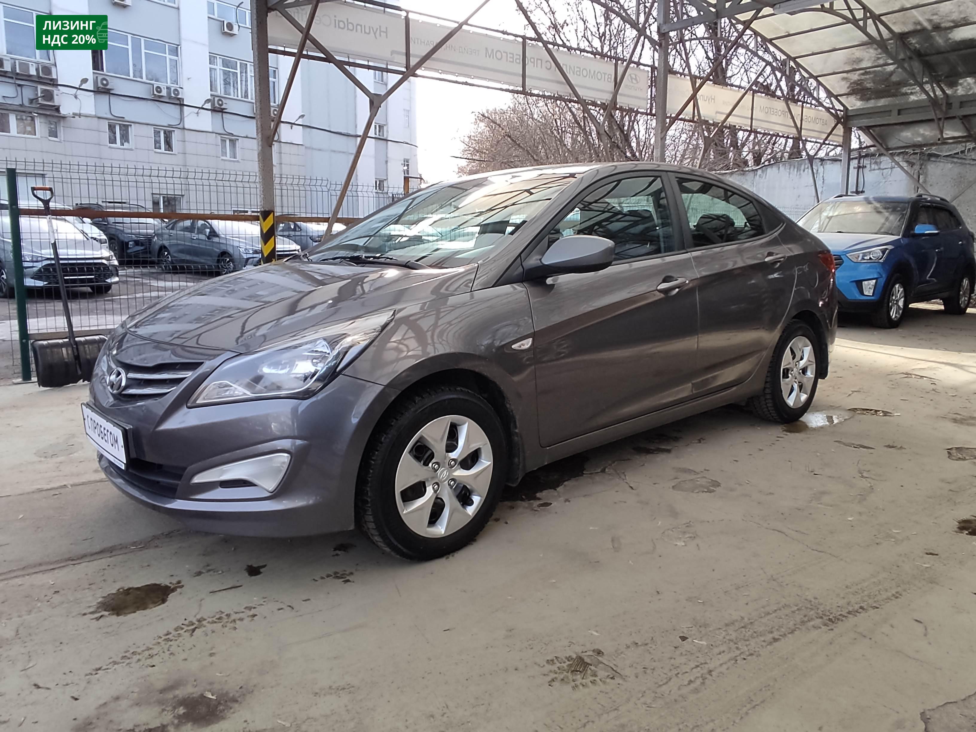серый Hyundai Solaris 1.4 AT (107 л.с.) 2016