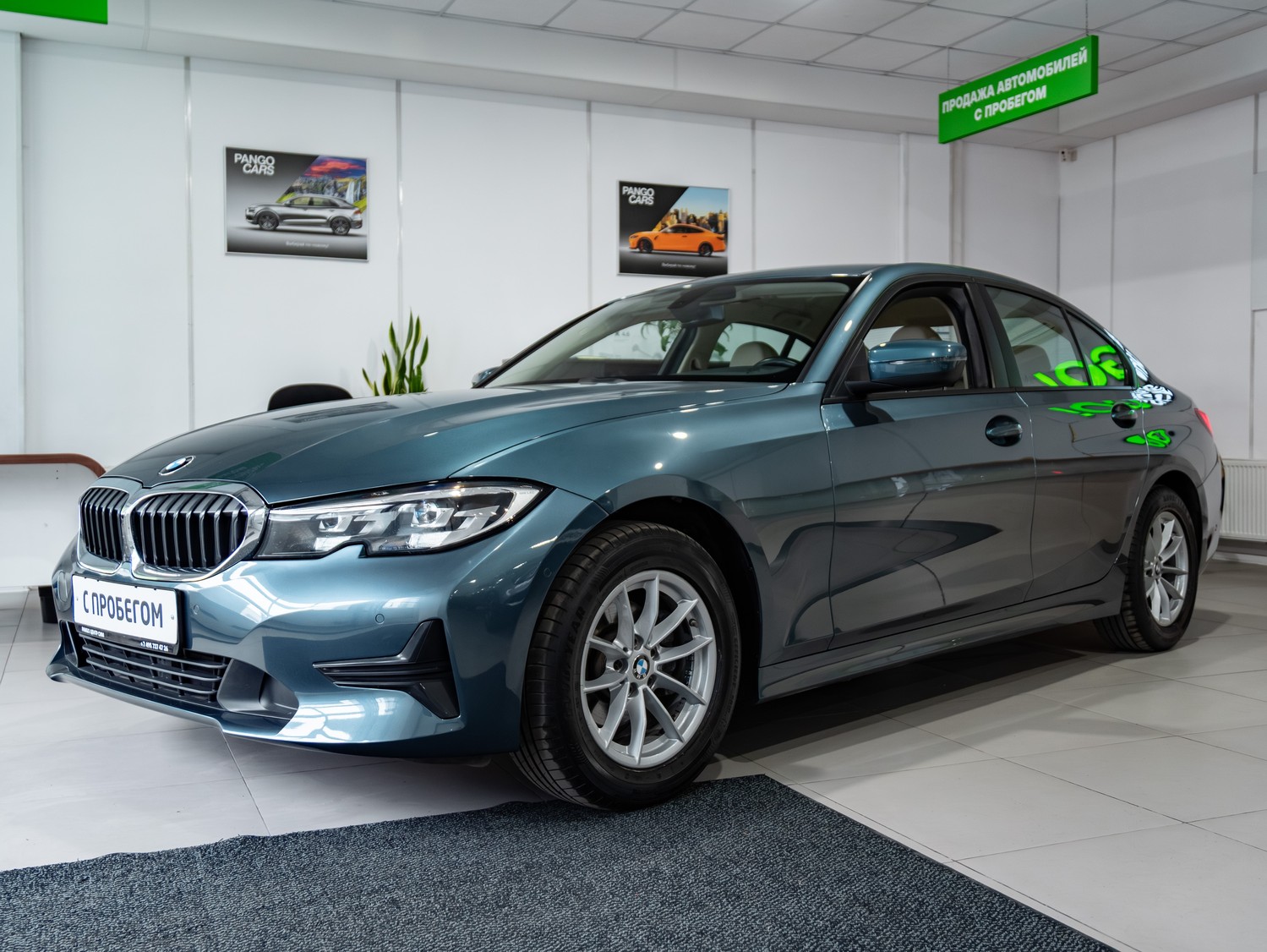 синий BMW 3 серии 318i 2.0 AT (156 л.с.) 2021