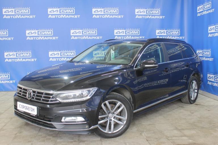 черный Volkswagen Passat 1.8 AMT (180 л.с.) 2018