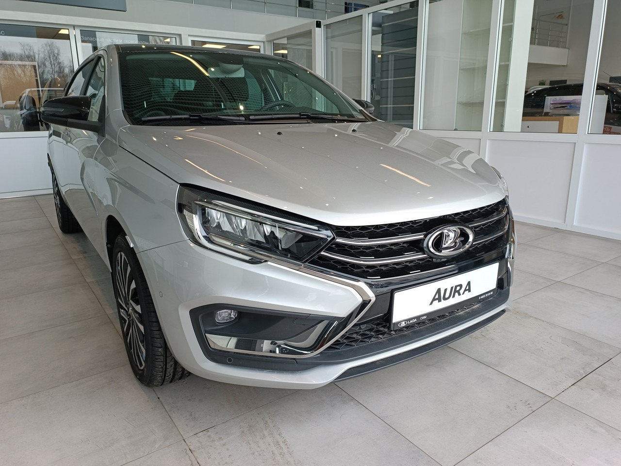 серебряный Lada (ВАЗ) Aura 1.8 CVT (122 л.с.) 2025